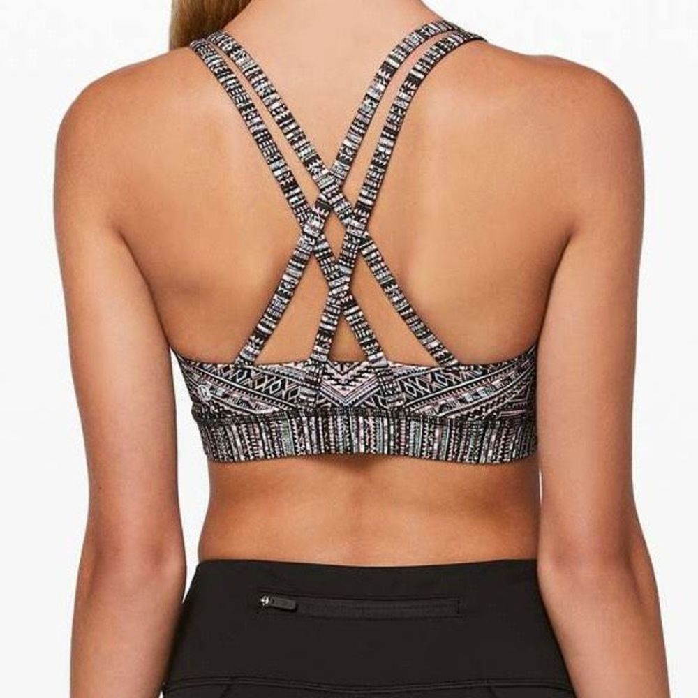Lululemon Energy Sports Bra Tribal Pace Full-On Luxtreme Stretch 4 NWT - Picture 7 of 7